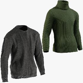 3D model Men's Pullovers Collection 4